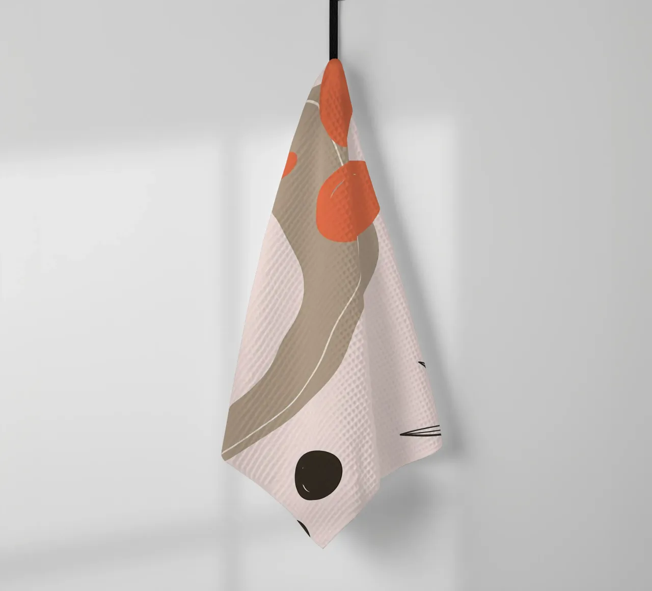 Forme geometriche con foglia canovaccio da cucina da Locquinn Fuller