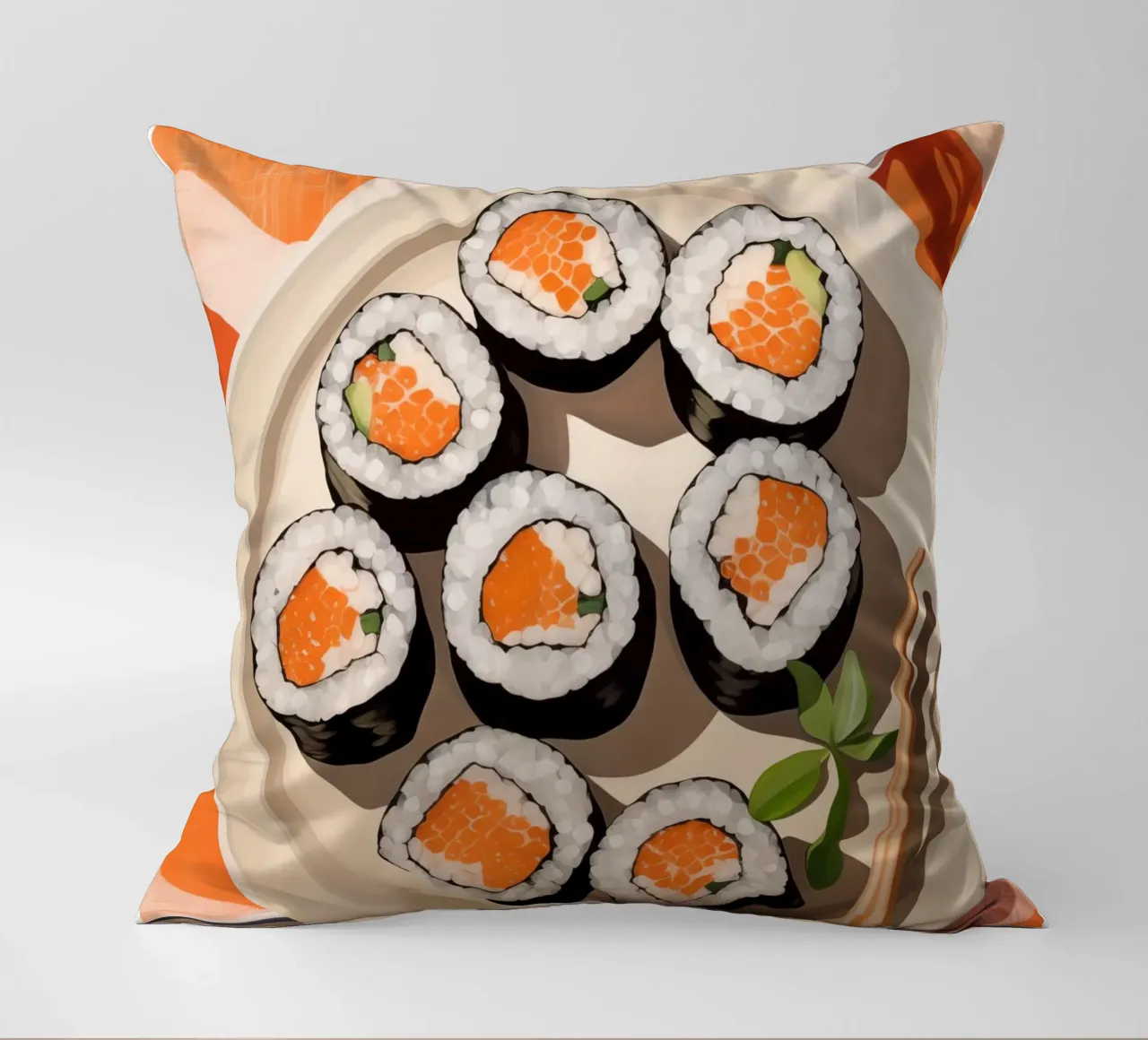 Boho Poster Club 3 Sushi cuscino da Boho Print Collection