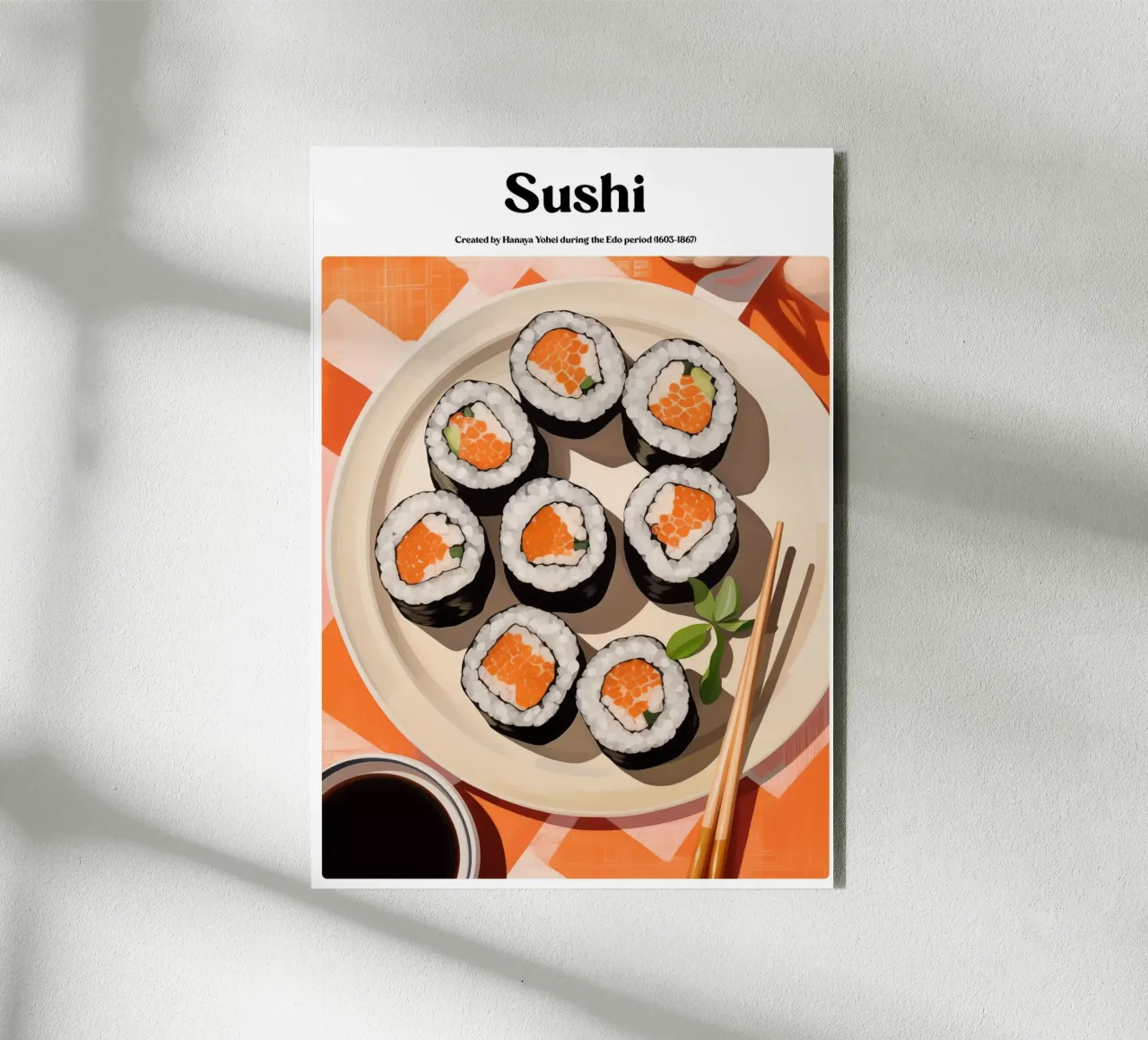 Boho Poster Club 3 Sushi alluminio dibond da Boho Print Collection