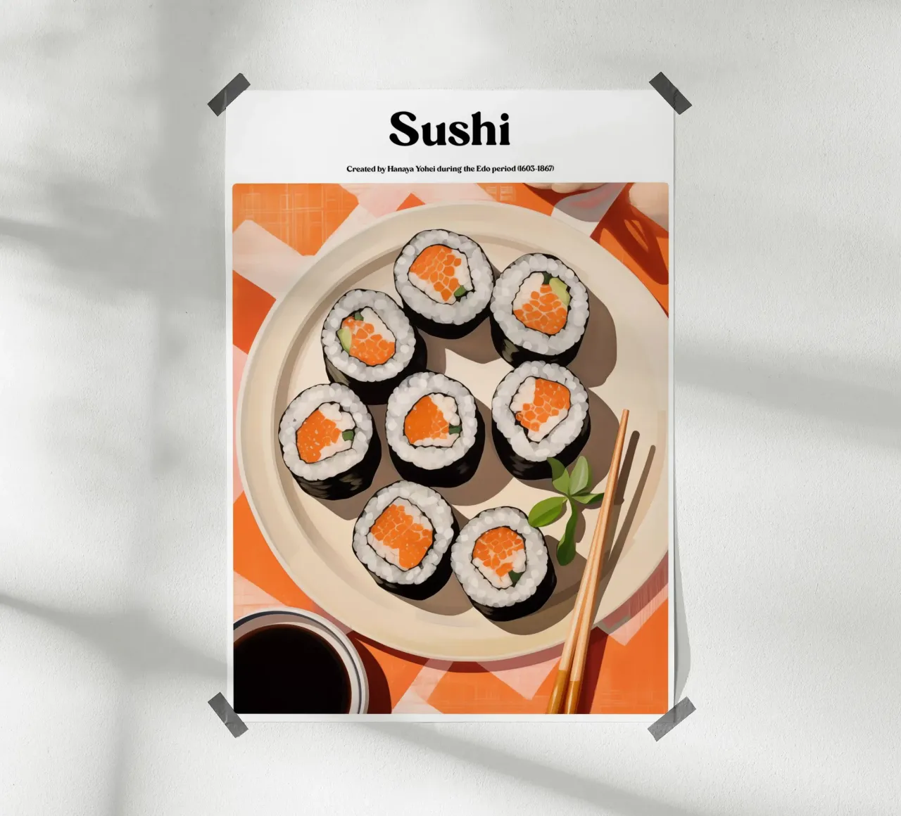 Boho Poster Club 3 Sushi carta hahnemühle da Boho Print Collection