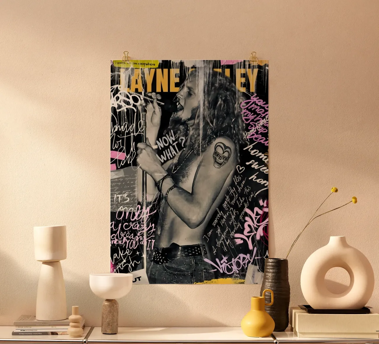 Layne Staley poster da Digital Street art