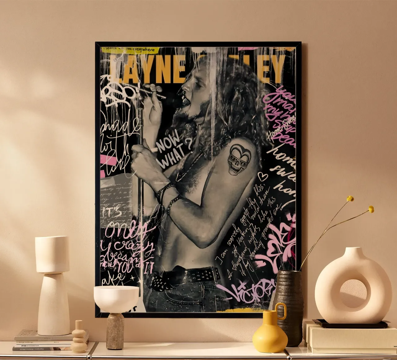 Layne Staley poster da Digital Street art