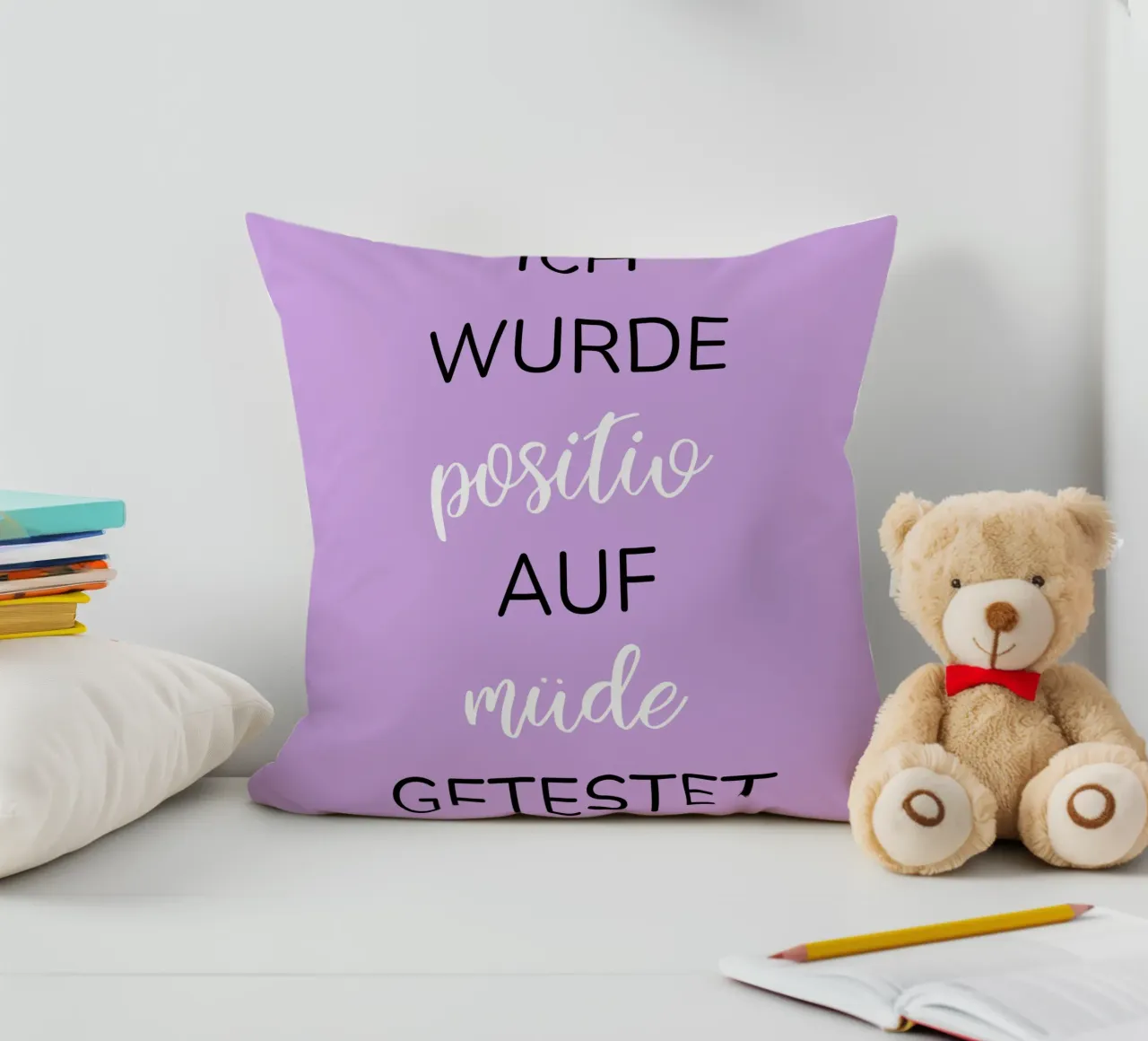Grappig tekstontwerp kussen van BenCoStyle
