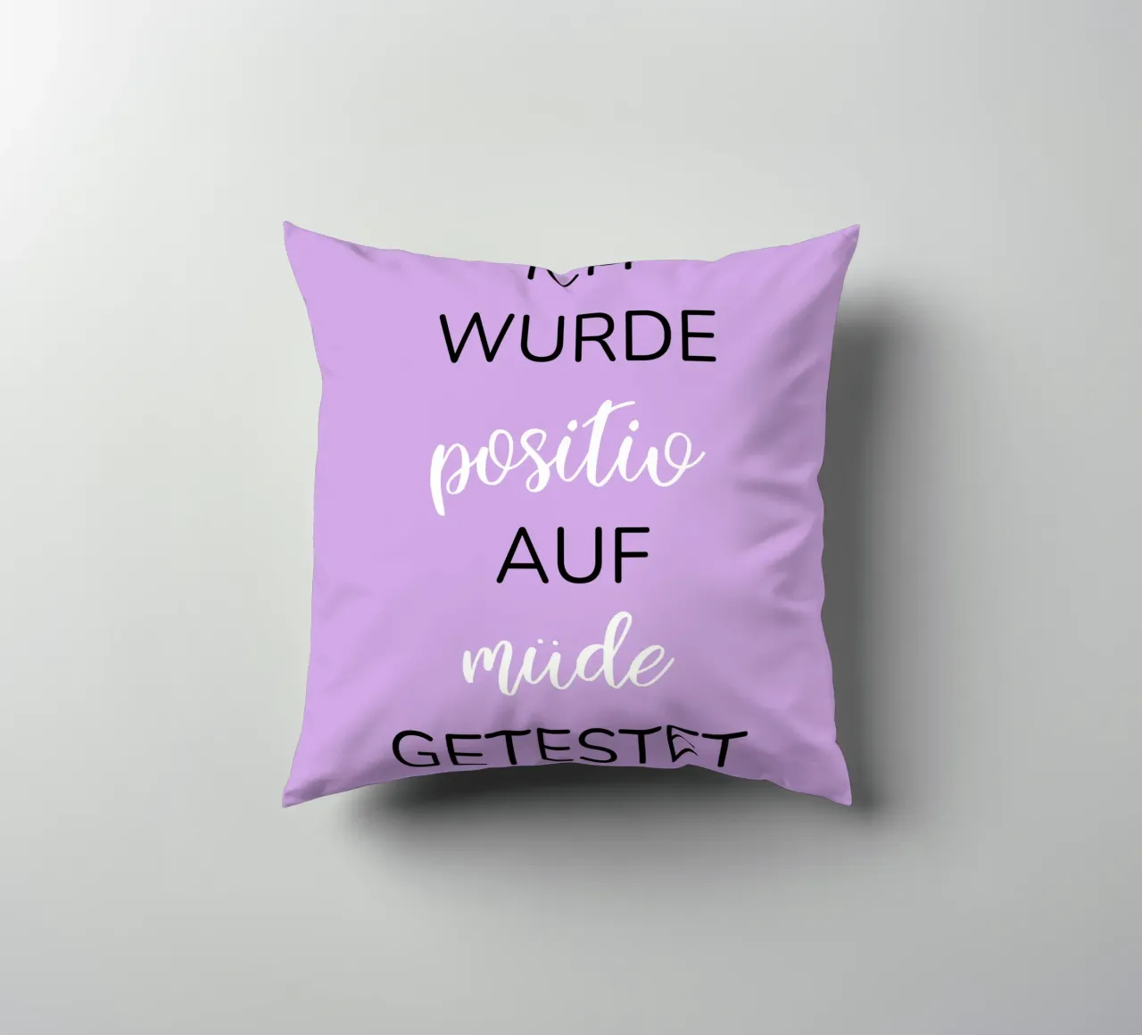 Grappig tekstontwerp kussen van BenCoStyle