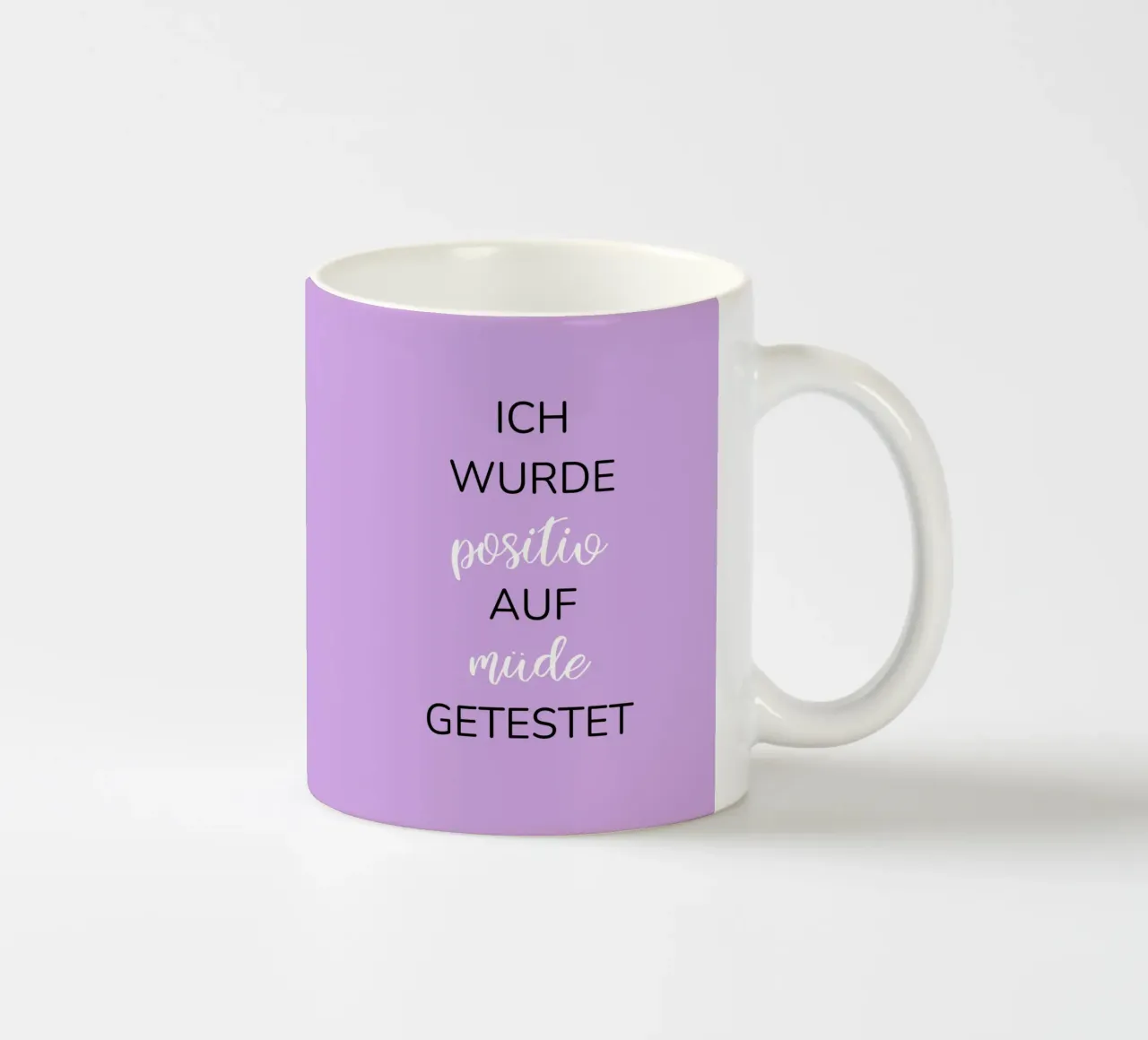 Grappig tekstontwerp keramische mok van BenCoStyle