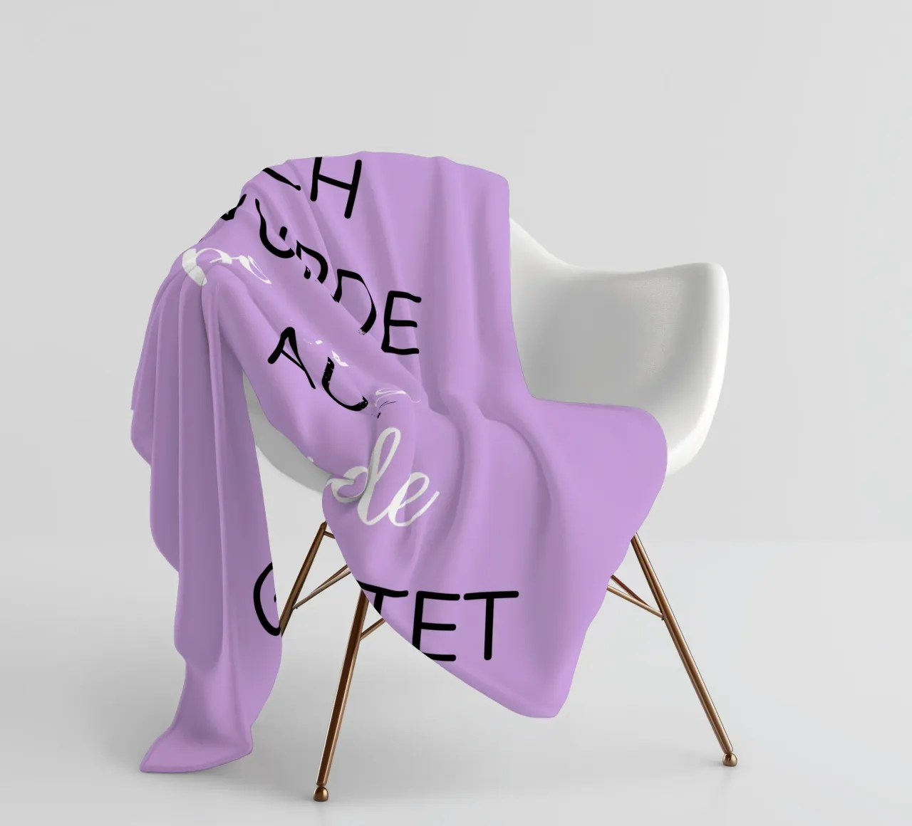 Lustiges Text Design Fleecedecke von BenCoStyle