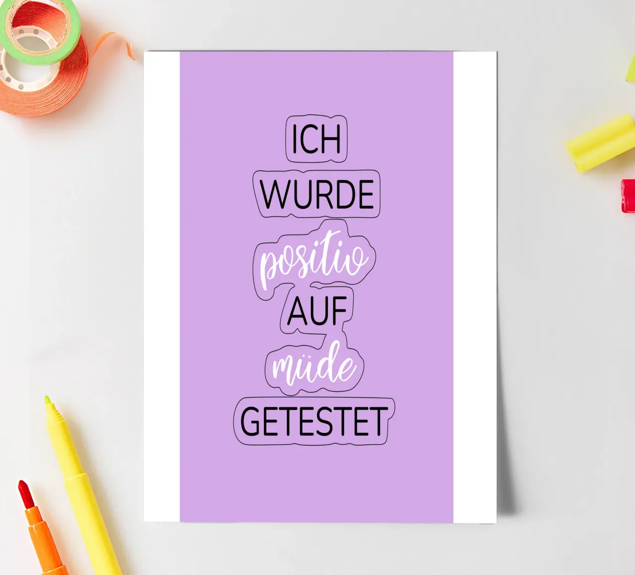 Lustiges Text Design Stickerbogen von BenCoStyle