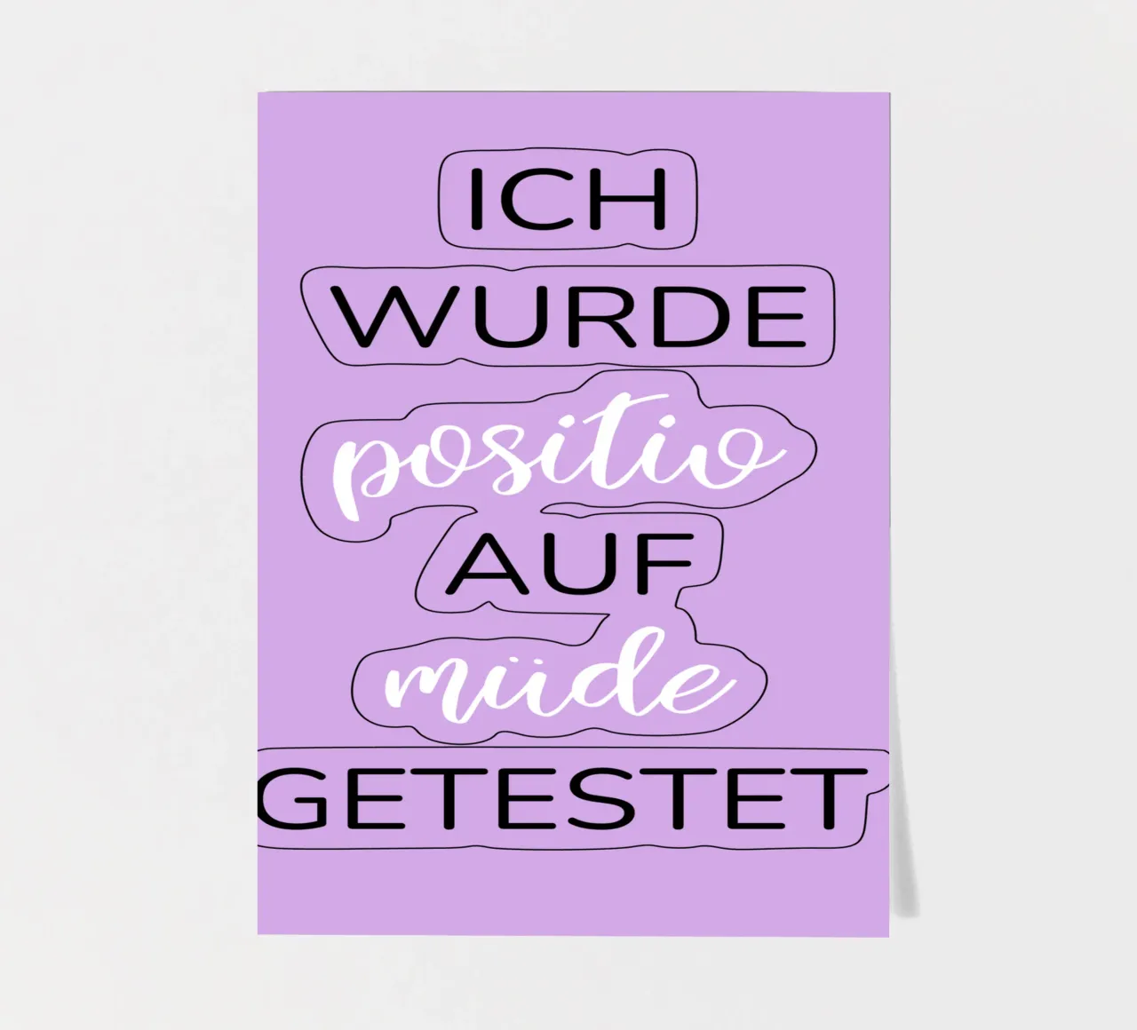 Lustiges Text Design Stickerbogen von BenCoStyle