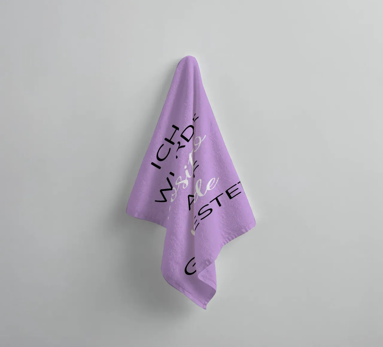 Grappig tekstontwerp badhanddoek van BenCoStyle