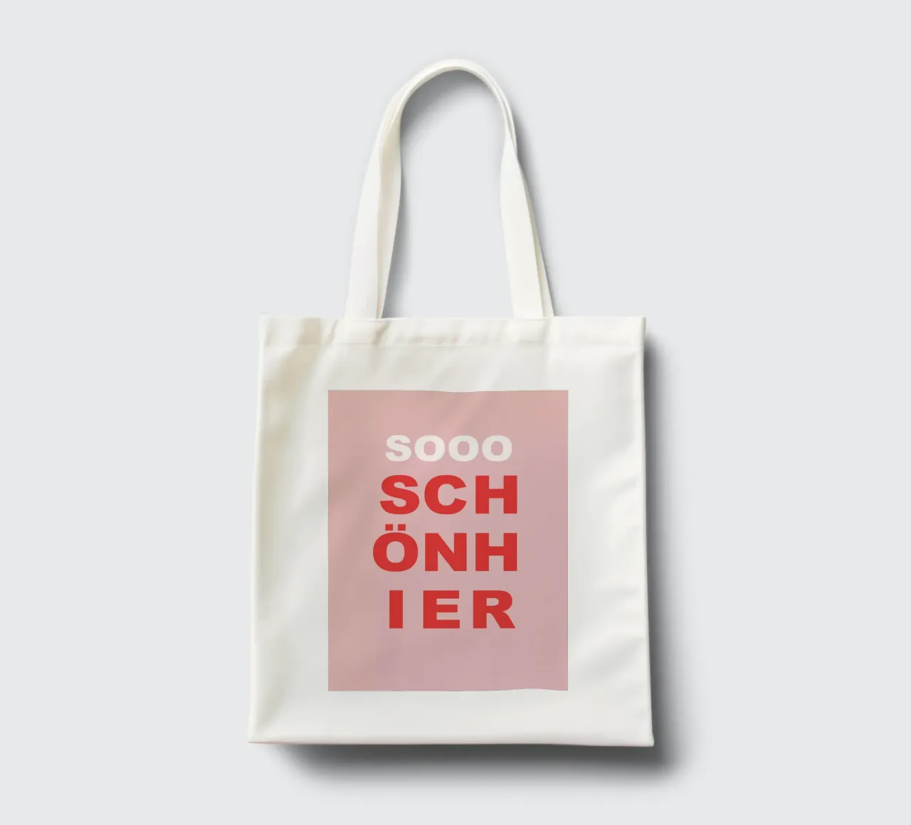 sooo schön hier borsa in juta da Hej Ibiza by Ute Arnold