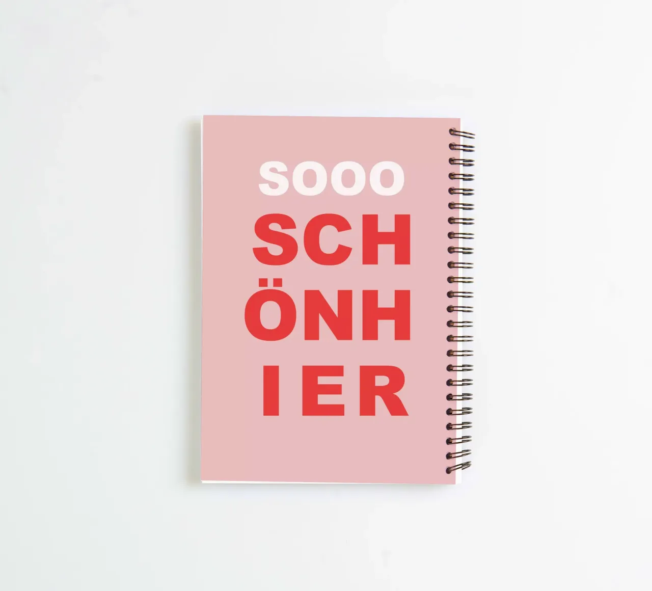 sooo schön hier spiral notebook by Hej Ibiza by Ute Arnold