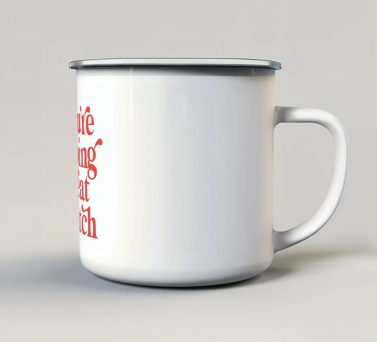 You're Doing Great Bitch tazza in smalto da THE MOTIVATED TYPE