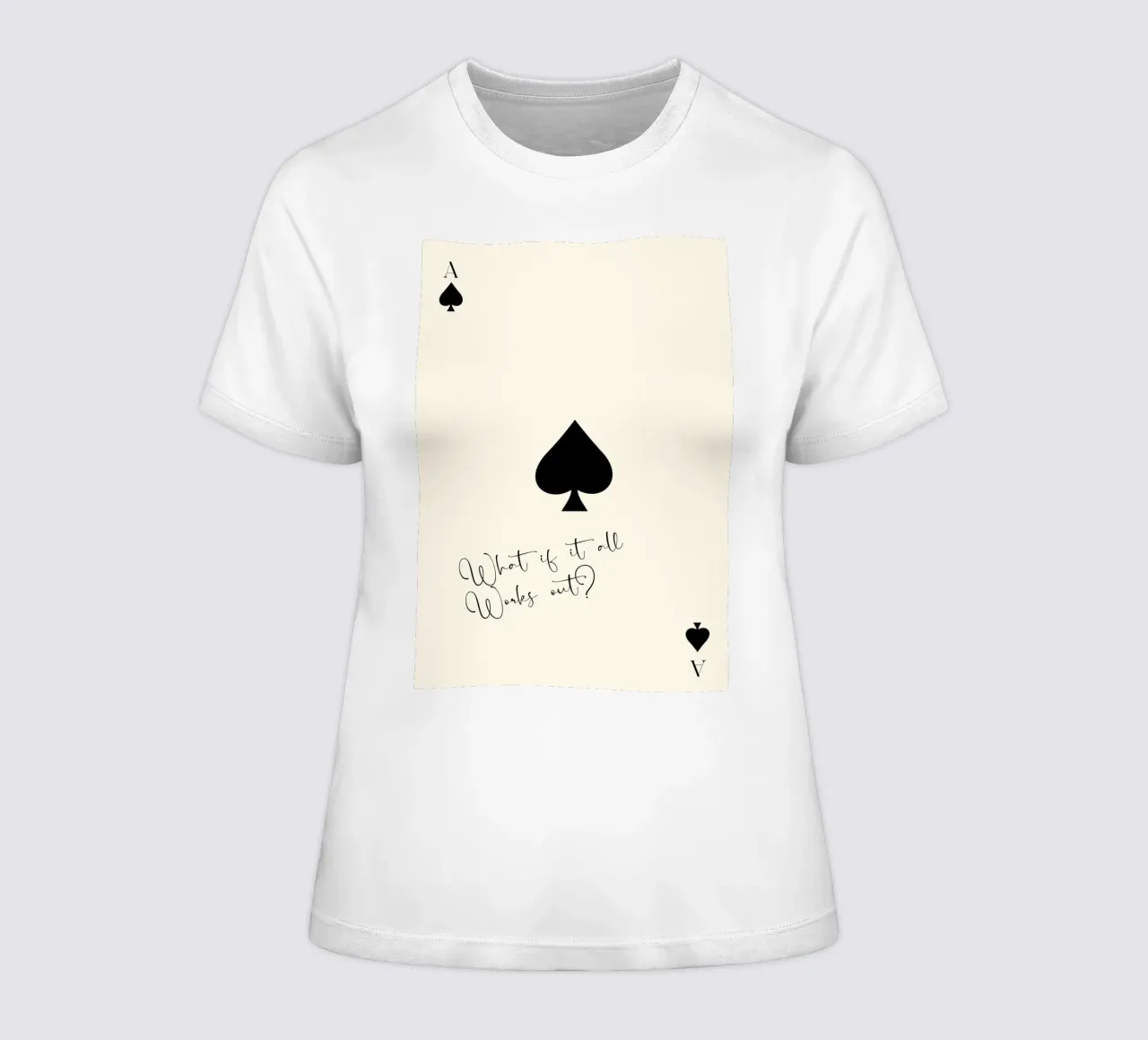 What If It All Works Out t-shirt da donna da Attaboy Dsgn