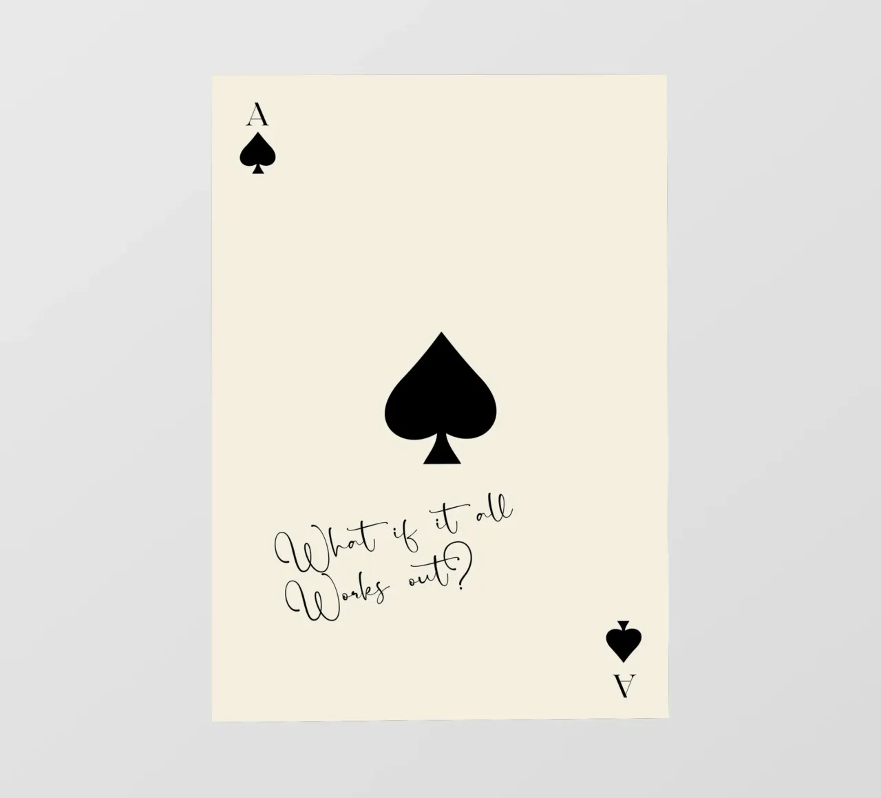 What If It All Works Out Backlit Folie von Attaboy Dsgn