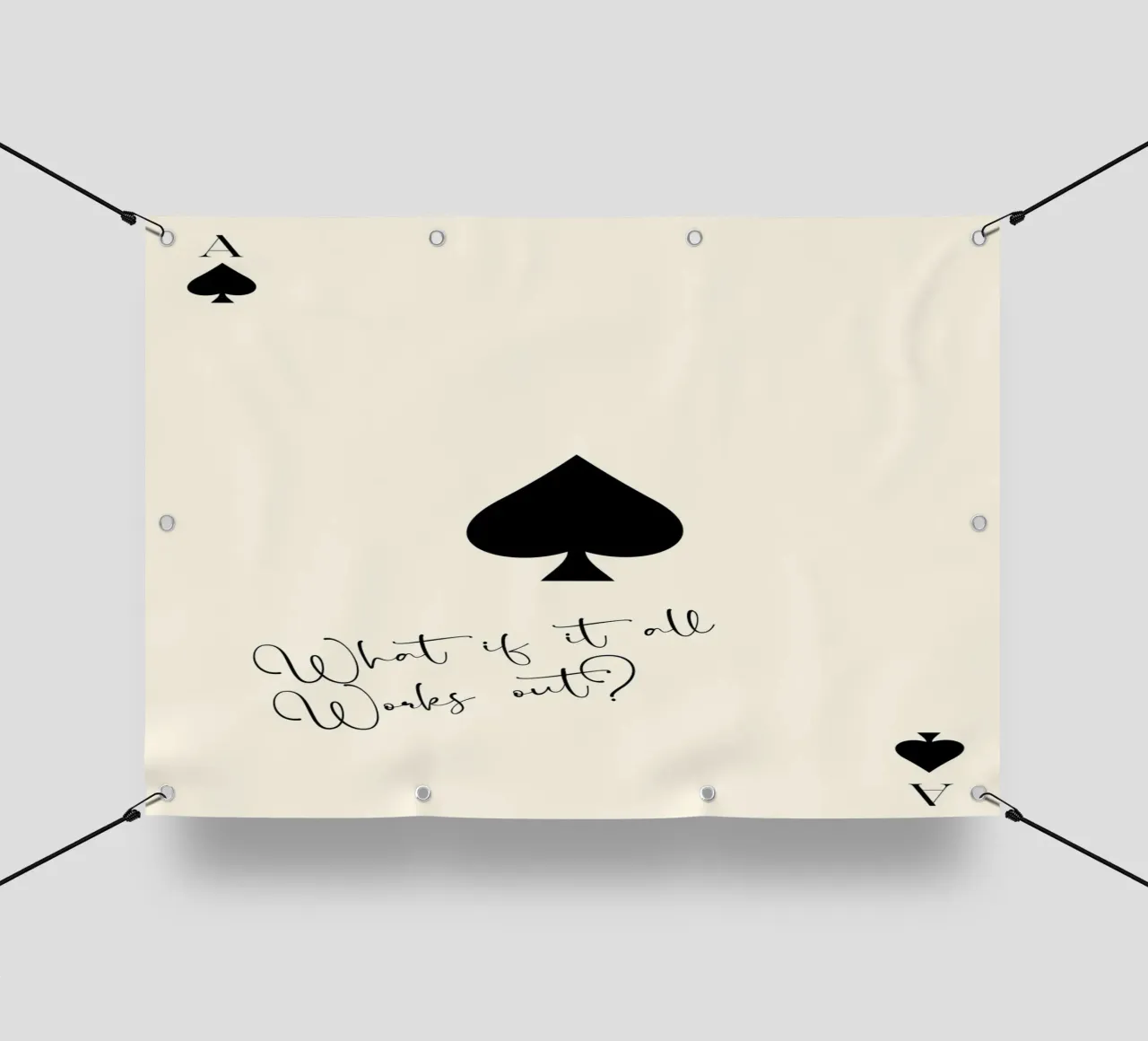 What If It All Works Out pvc-zeil van Attaboy Dsgn