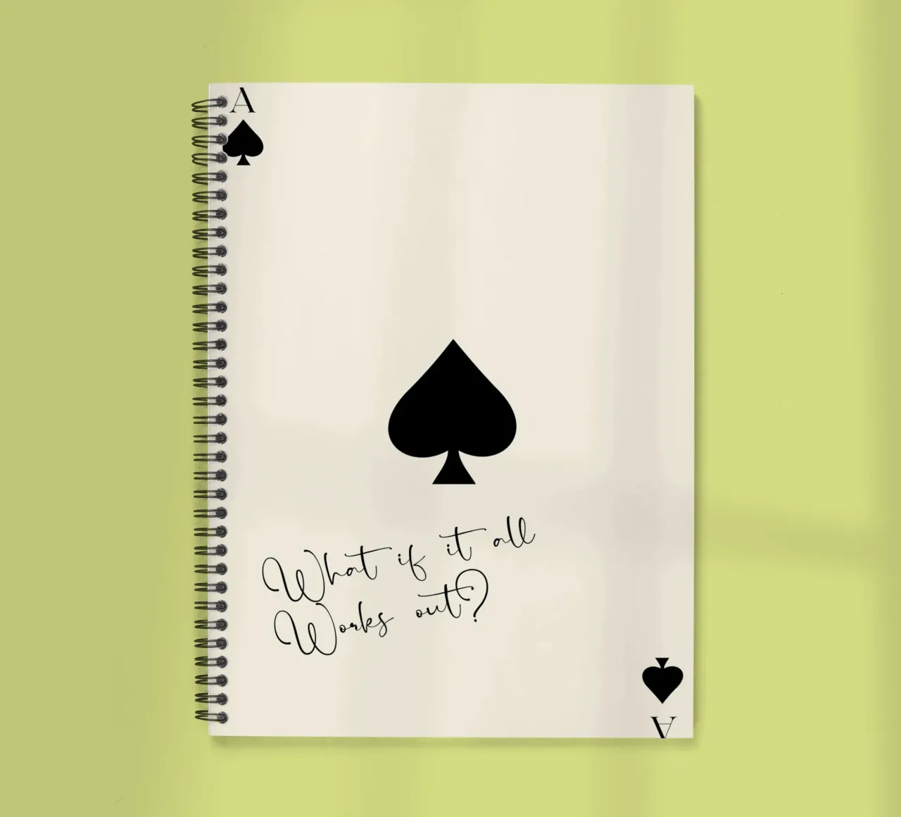 What If It All Works Out diario ad anelli da Attaboy Dsgn