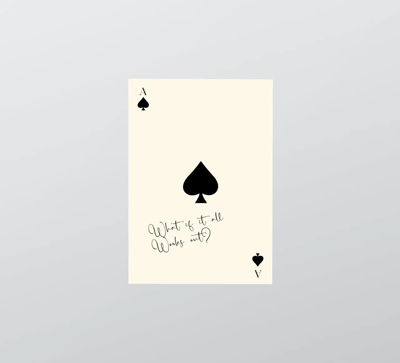 What If It All Works Out Sticker von Attaboy Dsgn