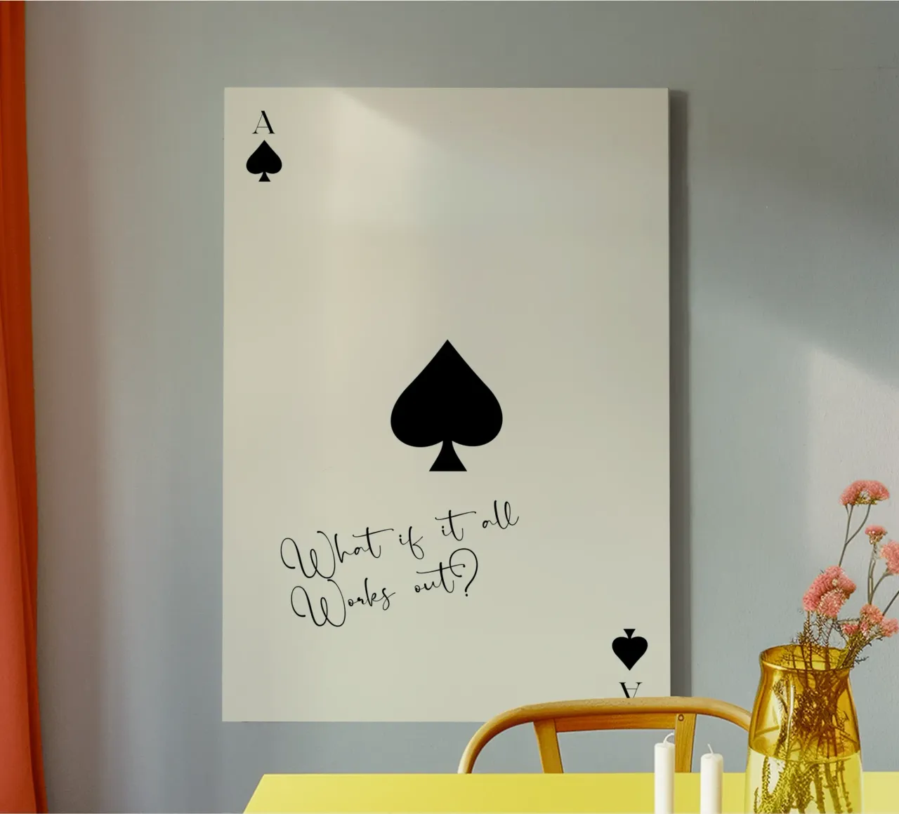 What If It All Works Out Leinwand von Attaboy Dsgn