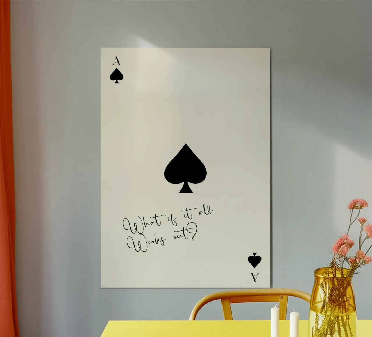 What If It All Works Out poster da Attaboy Dsgn