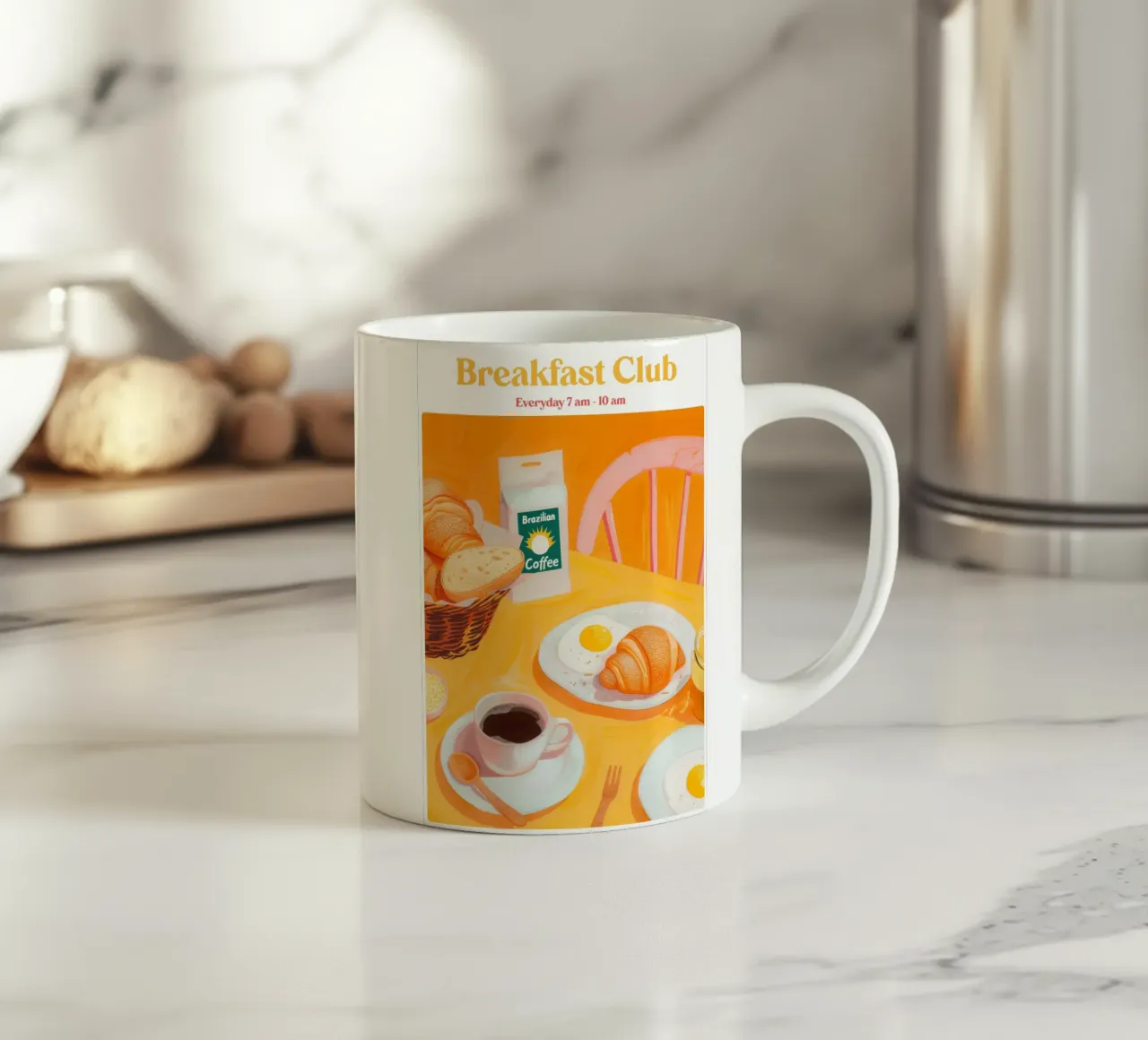 Boho Poster Club 4 Breakfast Club tazza in ceramica da Boho Print Collection