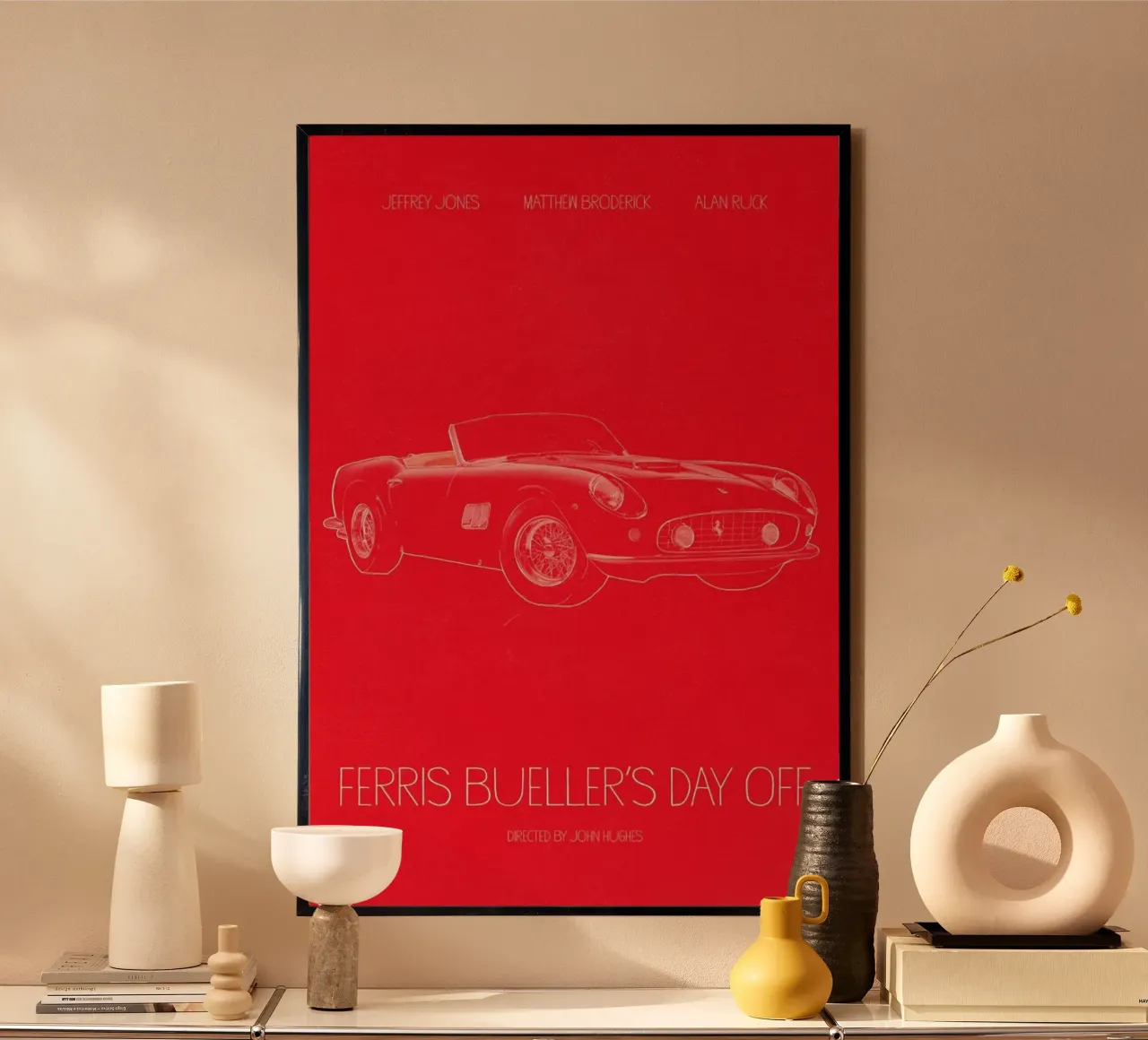 Ferris Bueller's Day Off poster con telaio in alluminio da Calm The Ham