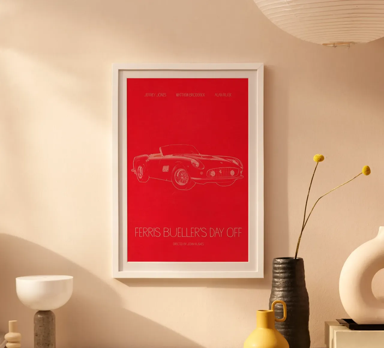 Ferris Bueller's Day Off poster con telaio in alluminio da Calm The Ham
