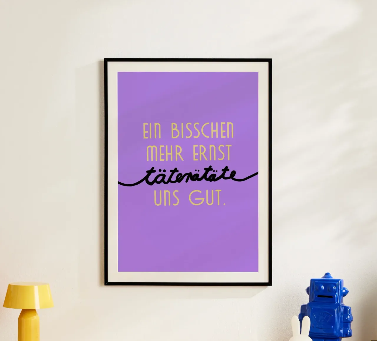 Täterätäte poster con telaio in alluminio da Hej Ibiza by Ute Arnold