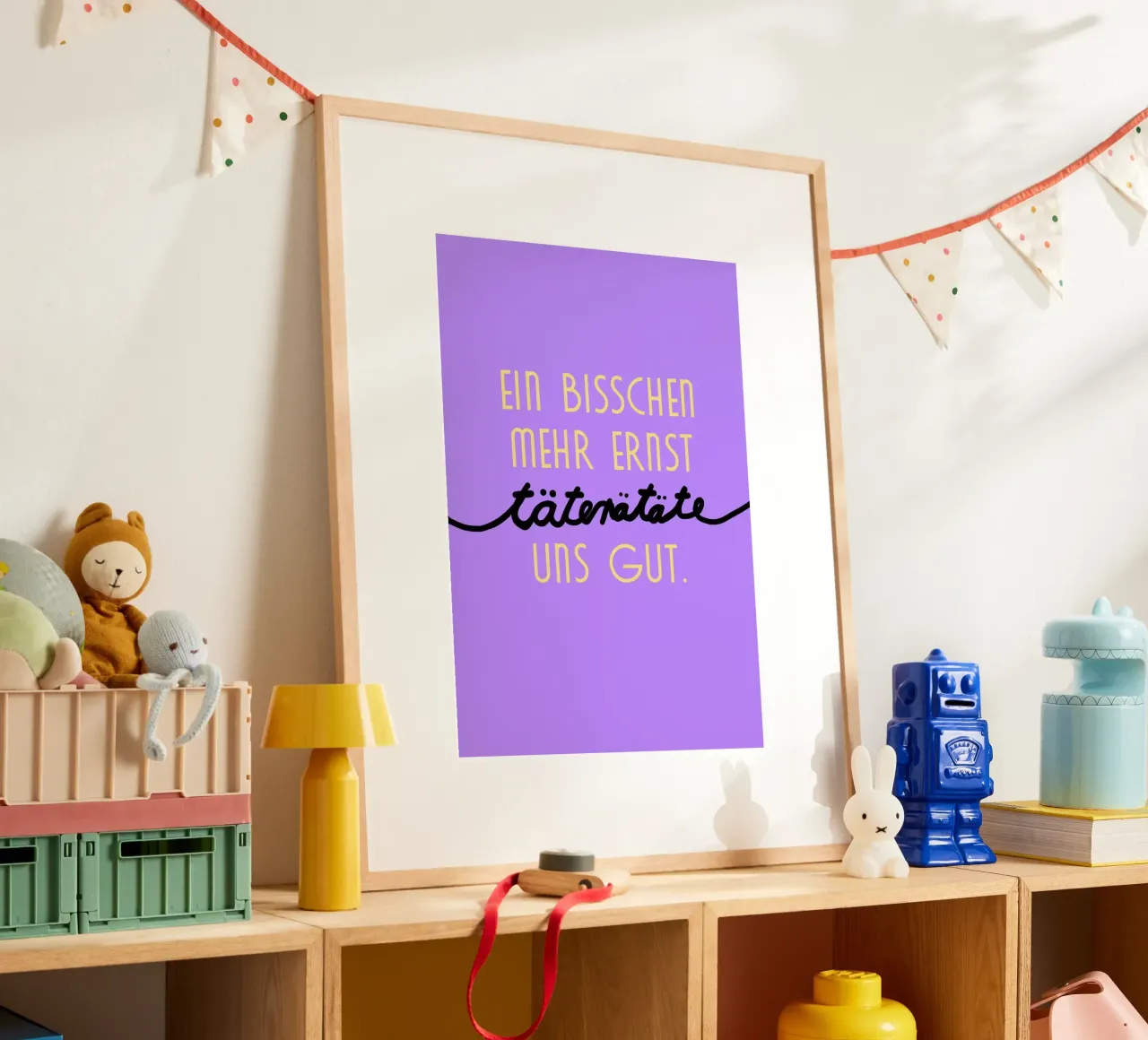 Täterätäte poster con telaio in alluminio da Hej Ibiza by Ute Arnold