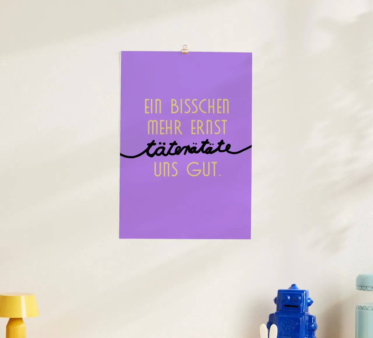Täterätäte poster con telaio in alluminio da Hej Ibiza by Ute Arnold