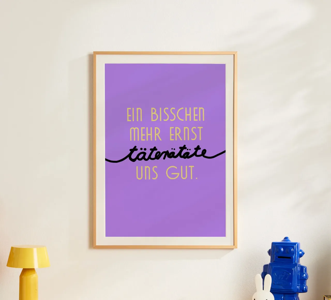 Täterätäte poster con telaio in alluminio da Hej Ibiza by Ute Arnold