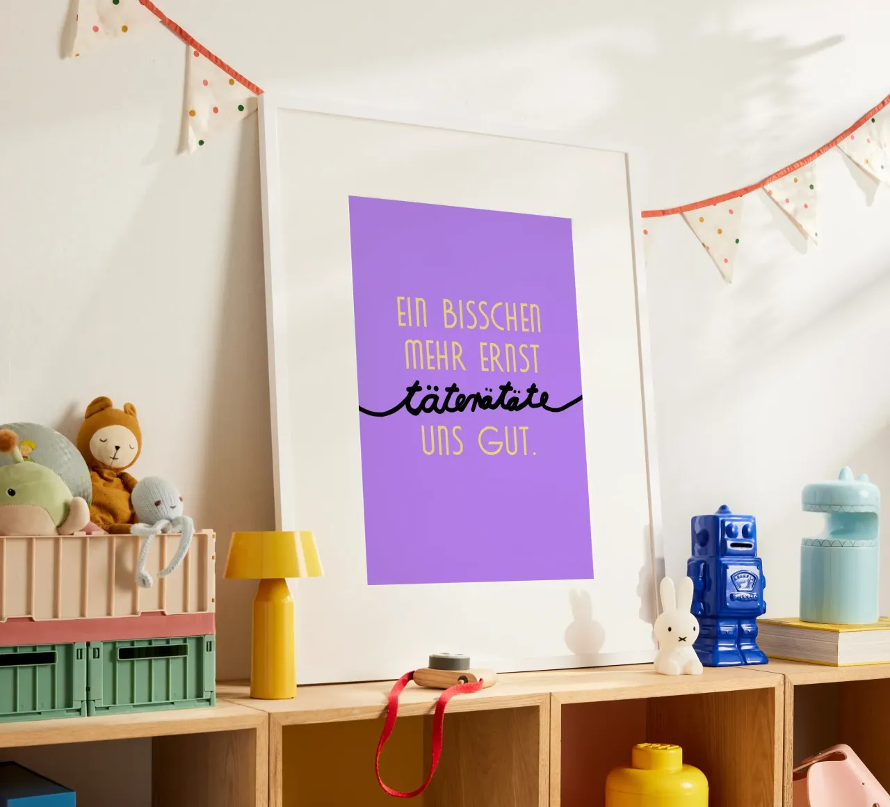 Täterätäte poster con telaio in alluminio da Hej Ibiza by Ute Arnold