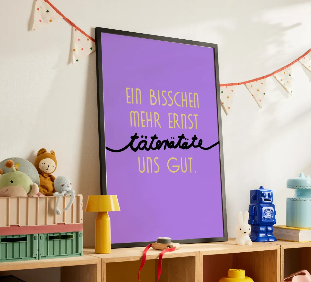 Täterätäte poster con telaio in alluminio da Hej Ibiza by Ute Arnold