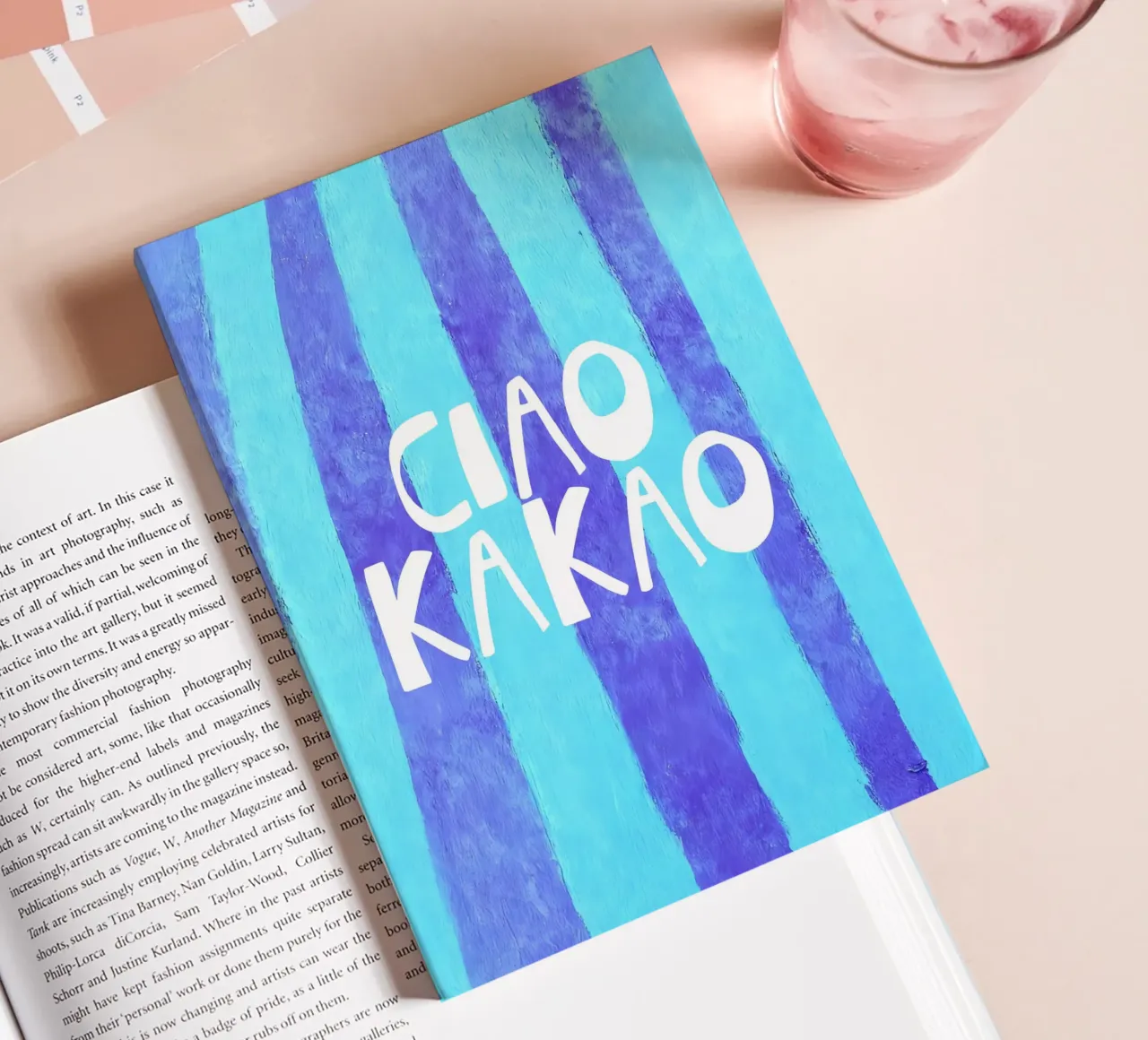Quirky Ciao Kakao Typography notebook by Attaboy Dsgn