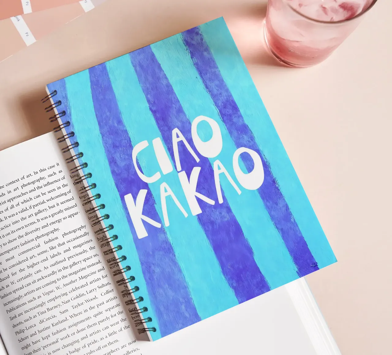 Quirky Ciao Kakao Typography diario ad anelli da Attaboy Dsgn