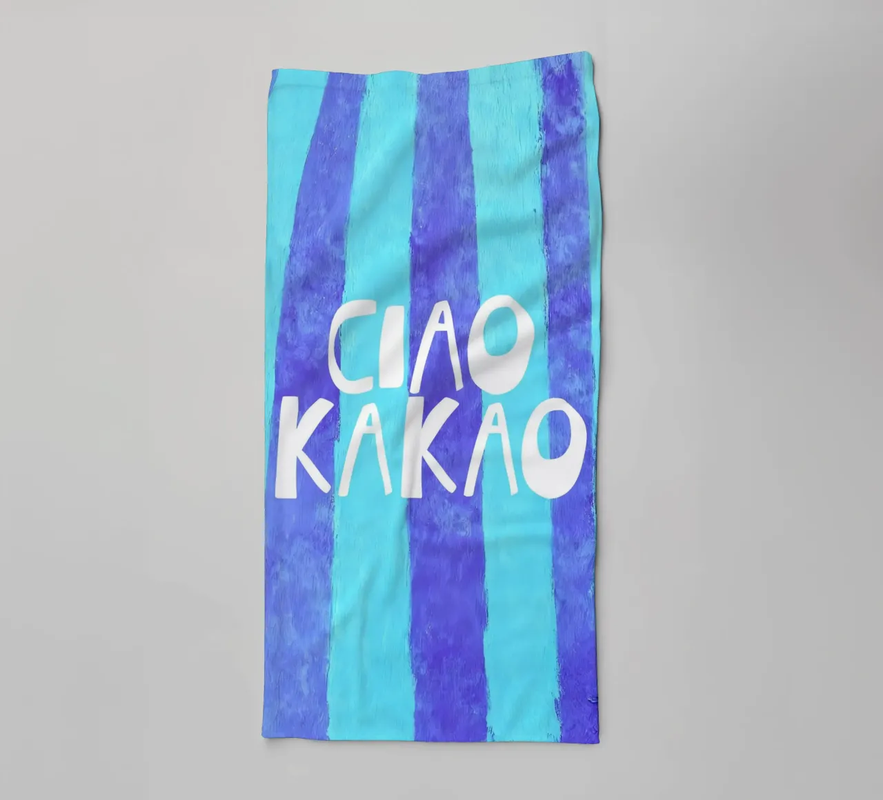 Quirky Ciao Kakao Typography asciugamano da bagno da Attaboy Dsgn