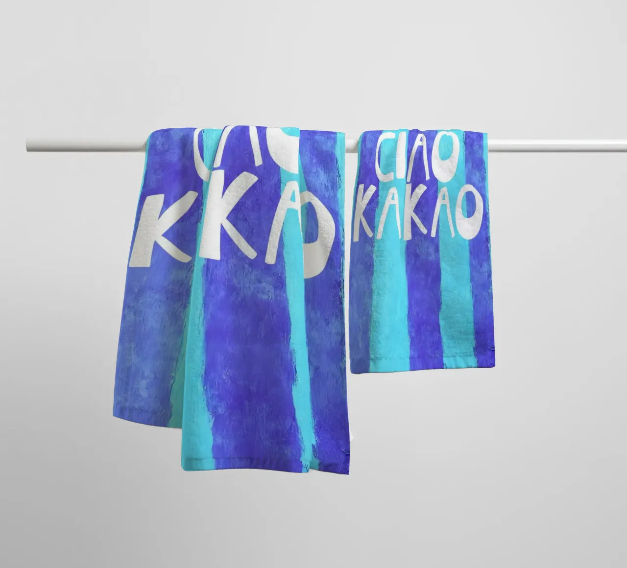 Quirky Ciao Kakao Typography asciugamano da bagno da Attaboy Dsgn