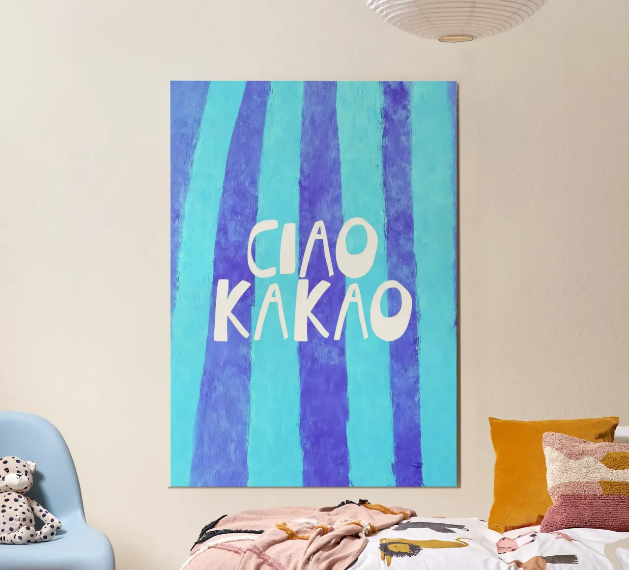 Quirky Ciao Kakao Typography pannello forex da Attaboy Dsgn