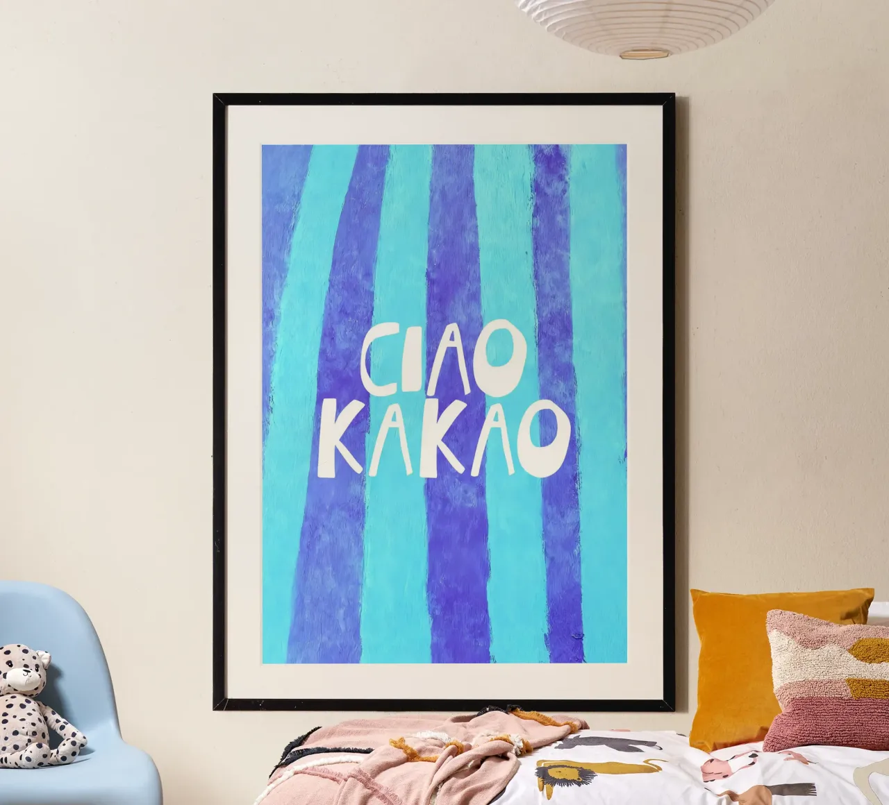 Quirky Ciao Kakao Typography poster da Attaboy Dsgn