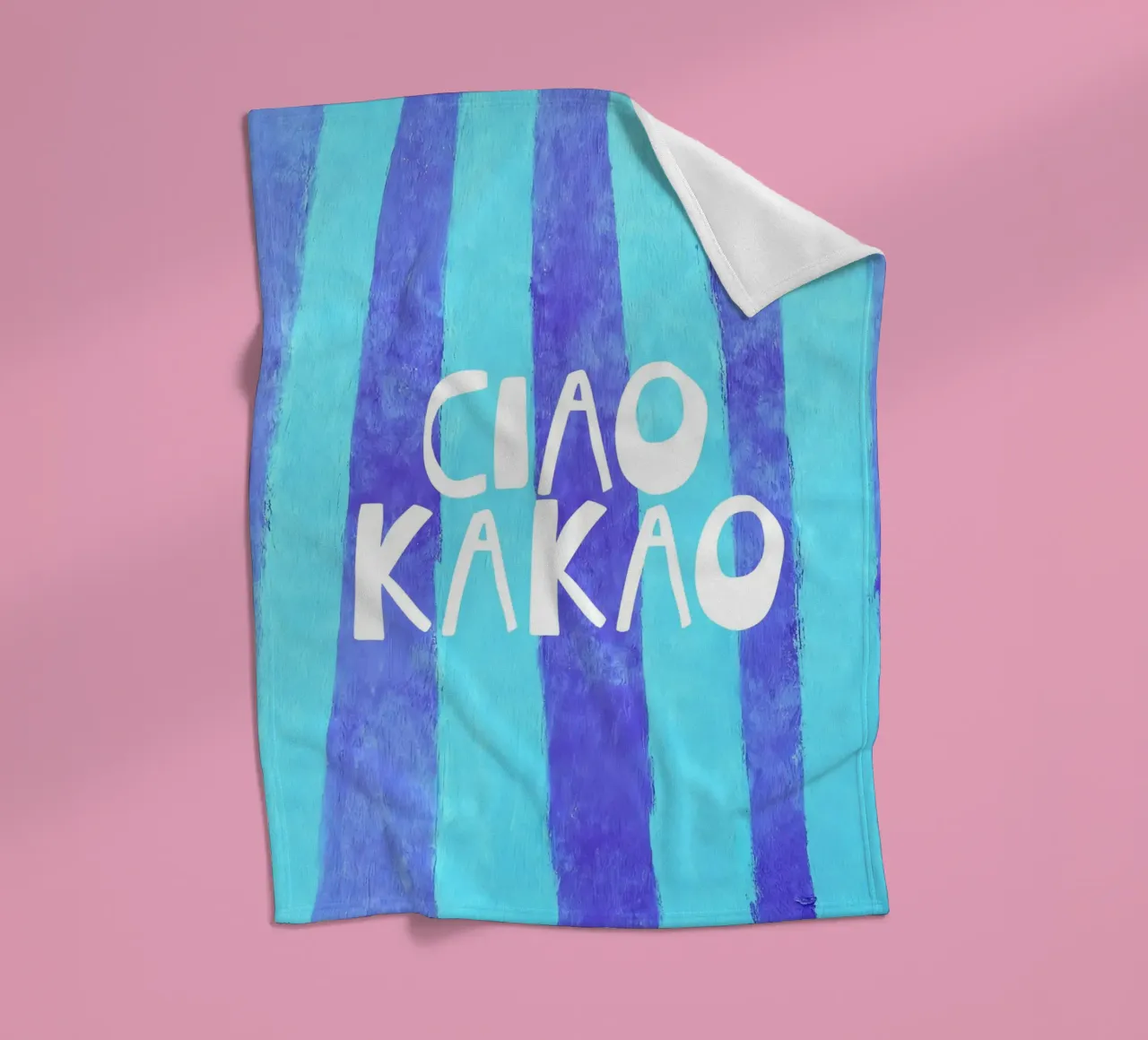 Quirky Ciao Kakao Typography coperta in pile da Attaboy Dsgn