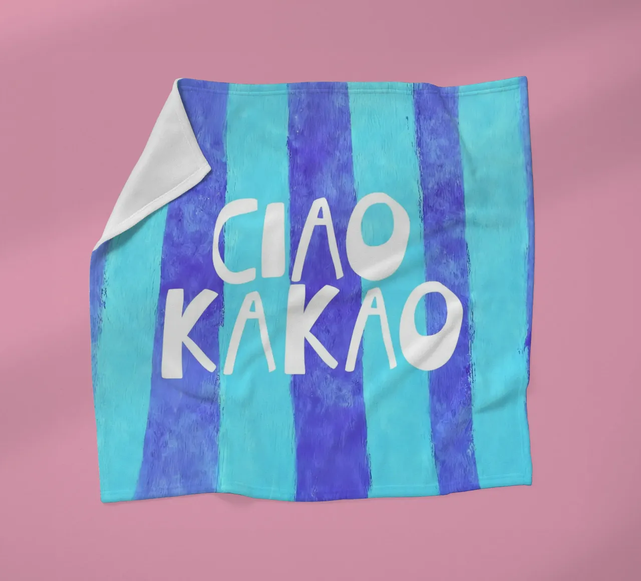 Quirky Ciao Kakao Typography coperta in pile da Attaboy Dsgn