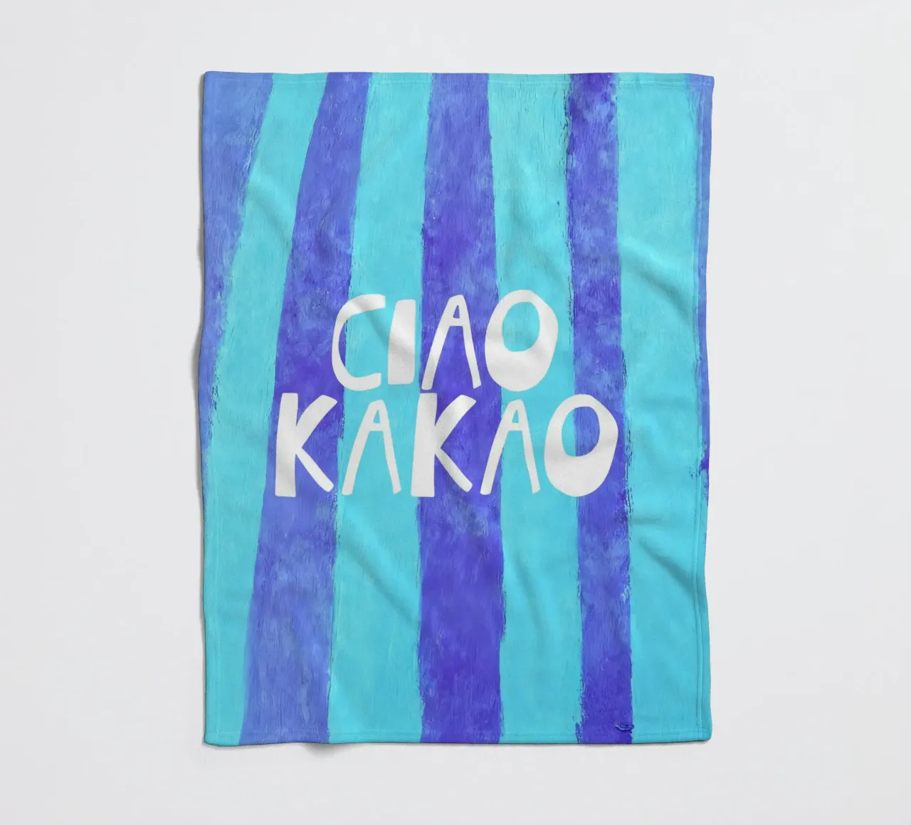 Quirky Ciao Kakao Typography coperta in pile da Attaboy Dsgn
