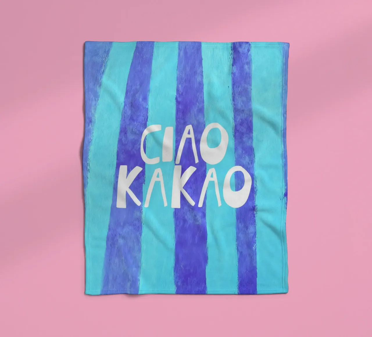 Quirky Ciao Kakao Typography coperta in pile da Attaboy Dsgn