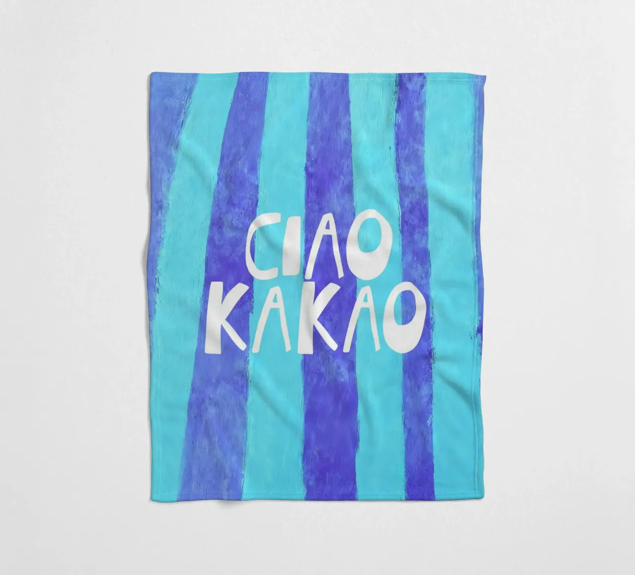 Quirky Ciao Kakao Typography coperta in pile da Attaboy Dsgn
