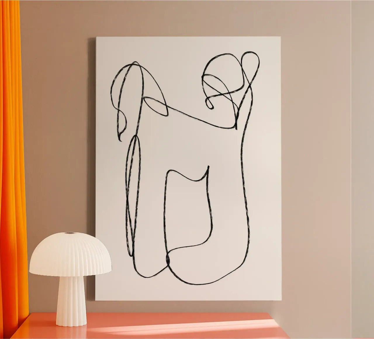 Amore e palloncini tela con Cornice a cassetta da Studio B
