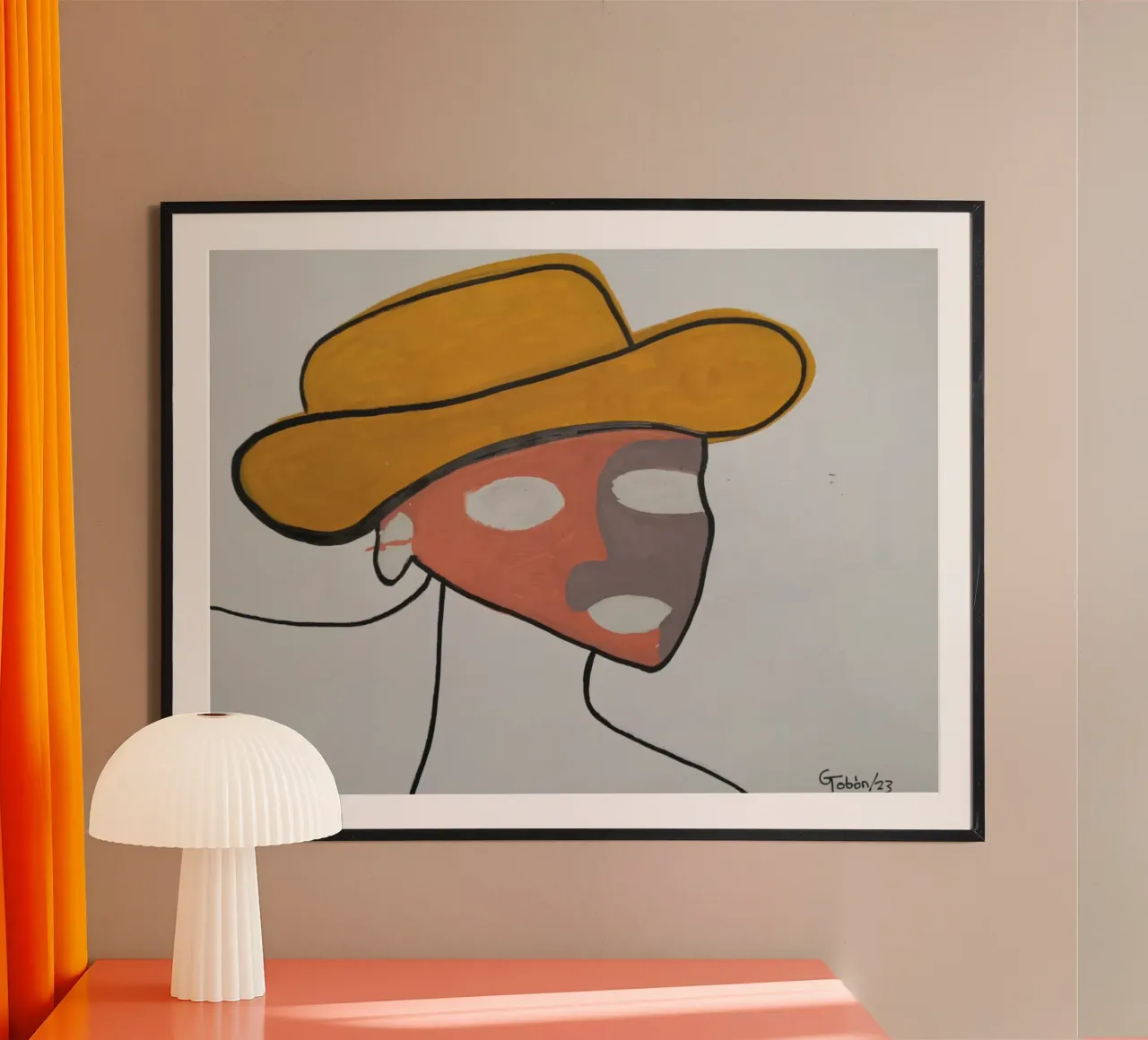 Carlos poster con telaio in alluminio da gtobonart