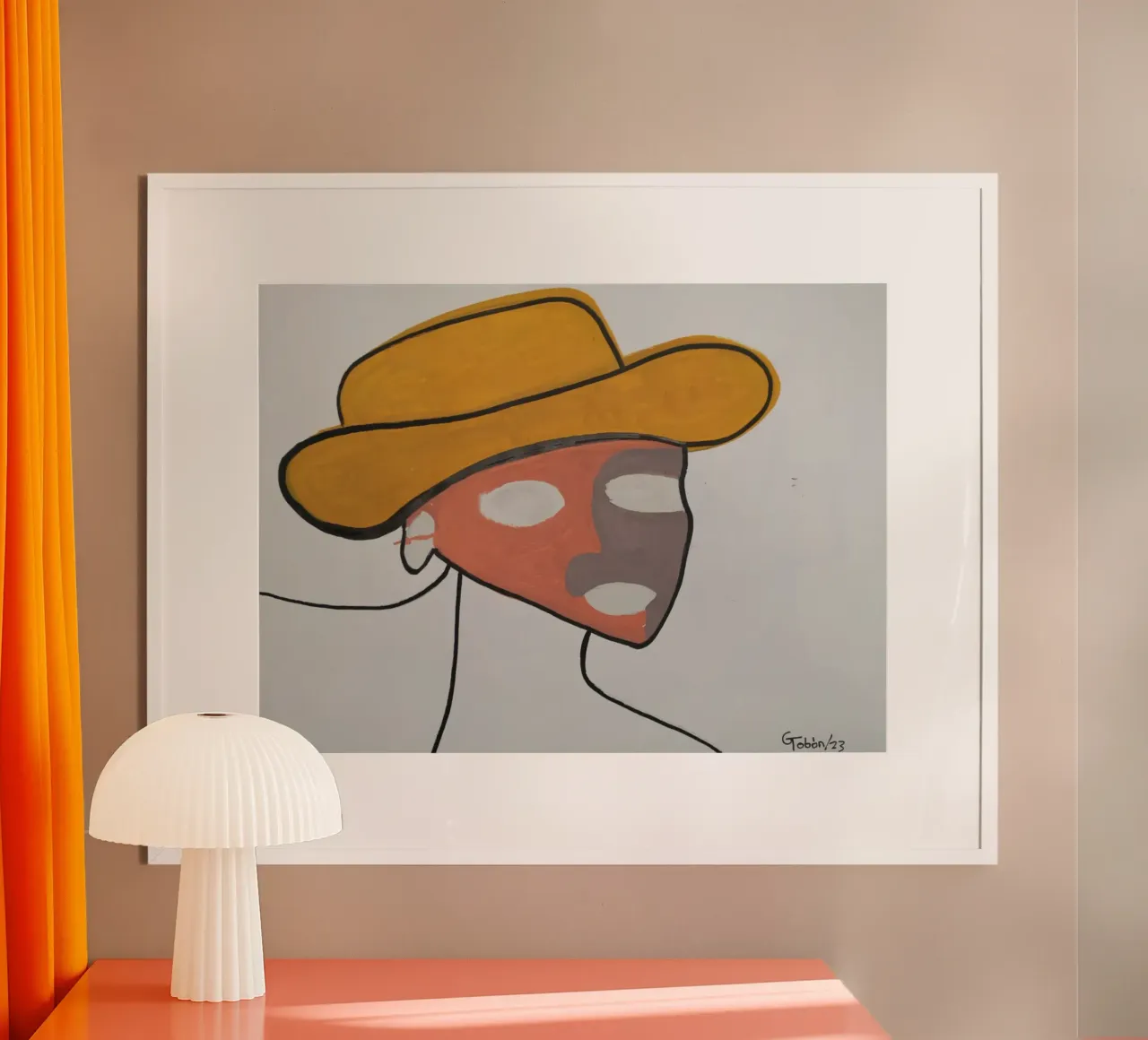 Carlos poster con telaio in alluminio da gtobonart