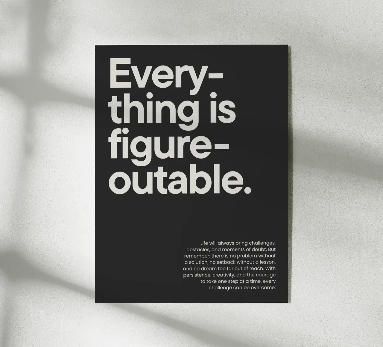 Everything is figureoutable plexiglass da NoordalLiving