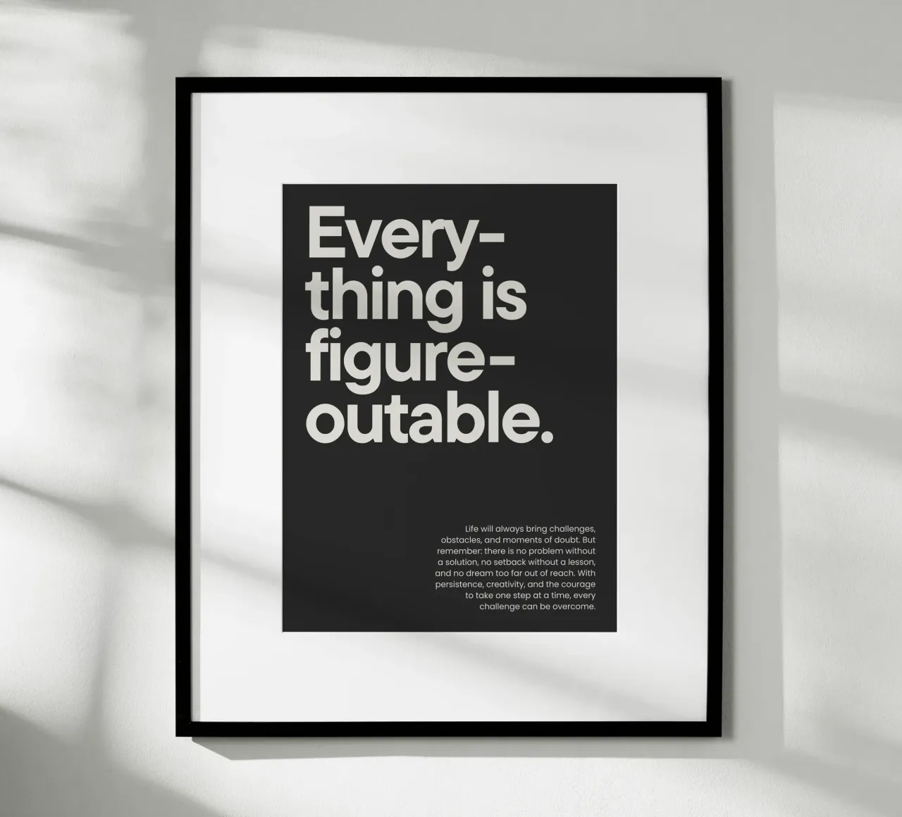 Everything is figureoutable carta hahnemühle da NoordalLiving
