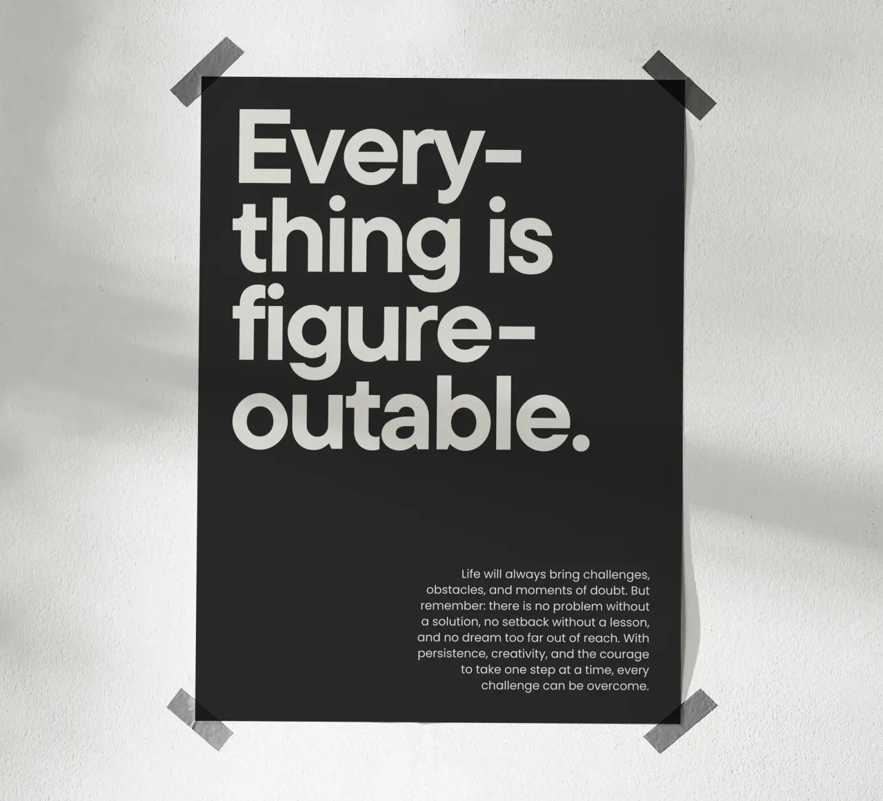 Everything is figureoutable carta hahnemühle da NoordalLiving