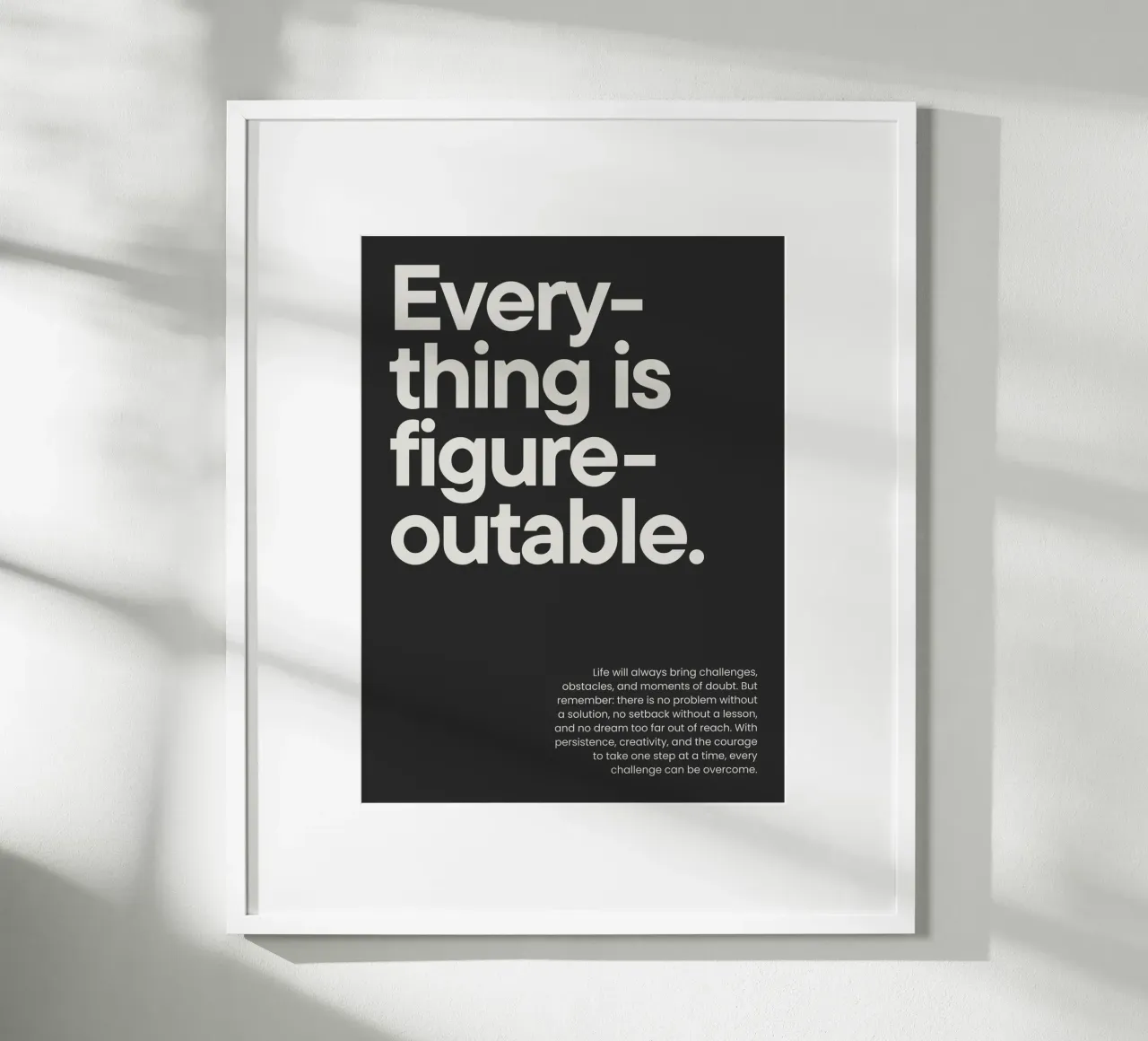 Everything is figureoutable carta hahnemühle da NoordalLiving